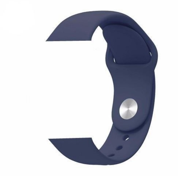 ❤️NEW Mid Blue Sport Silicone Band For Apple Watch - Picture 2 of 6